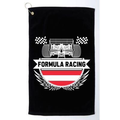 Austrian Auto Race Austria Flag Formula Racing Car Race Fan Cute Gift Golf Towel