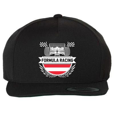 Austrian Auto Race Austria Flag Formula Racing Car Race Fan Cute Gift Wool Snapback Cap
