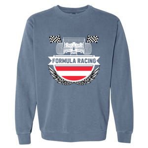 Austrian Auto Race Austria Flag Formula Racing Car Race Fan Cute Gift Garment-Dyed Sweatshirt