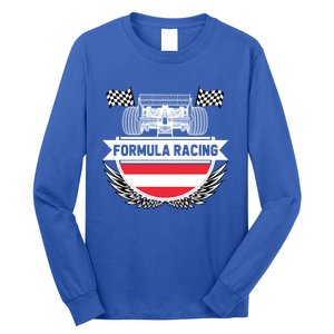 Austrian Auto Race Austria Flag Formula Racing Car Race Fan Cute Gift Long Sleeve Shirt