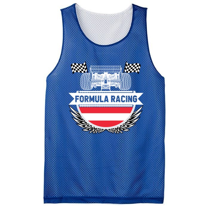 Austrian Auto Race Austria Flag Formula Racing Car Race Fan Cute Gift Mesh Reversible Basketball Jersey Tank