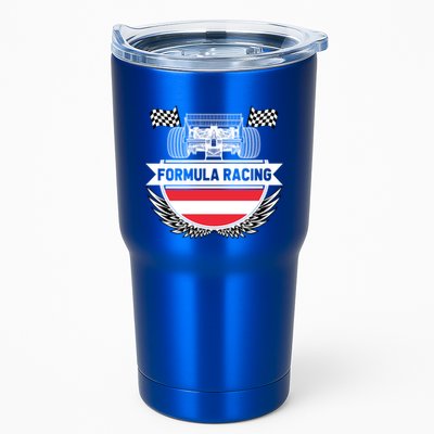 Austrian Auto Race Austria Flag Formula Racing Car Race Fan Cute Gift Tumbler