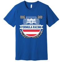 Austrian Auto Race Austria Flag Formula Racing Car Race Fan Cute Gift Premium T-Shirt