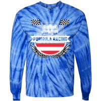 Austrian Auto Race Austria Flag Formula Racing Car Race Fan Cute Gift Tie-Dye Long Sleeve Shirt