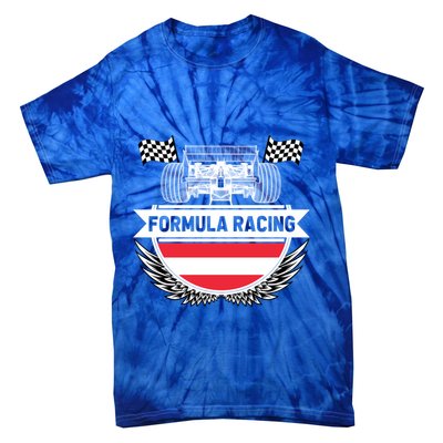 Austrian Auto Race Austria Flag Formula Racing Car Race Fan Cute Gift Tie-Dye T-Shirt