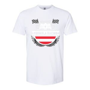 Austrian Auto Race Austria Flag Formula Racing Car Race Fan Cute Gift Softstyle CVC T-Shirt