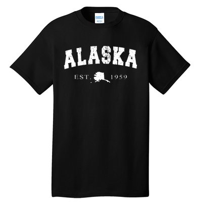 Alaskas Ak Retro Vintage Tall T-Shirt