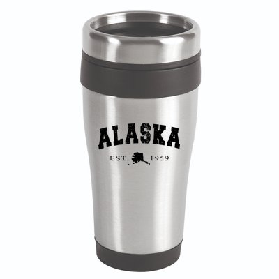 Alaskas Ak Retro Vintage 16oz Travel Tumbler