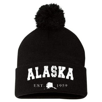 Alaskas Ak Retro Vintage Pom Pom 12in Knit Beanie