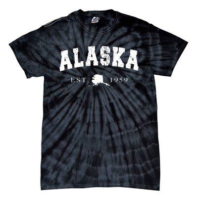 Alaskas Ak Retro Vintage Tie-Dye T-Shirt