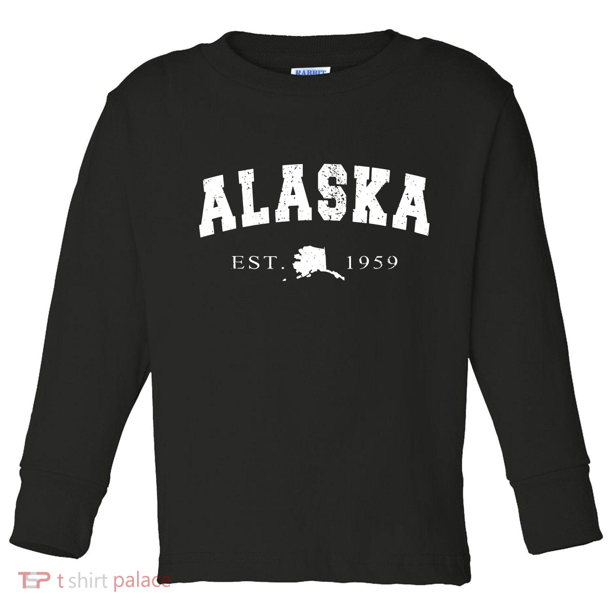 Alaskas Ak Retro Vintage Toddler Long Sleeve Shirt