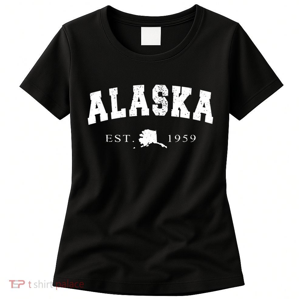 Alaskas Ak Retro Vintage Womens T-Shirt