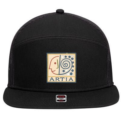 ARTIA 7 Panel Mesh Trucker Snapback Hat