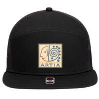 ARTIA 7 Panel Mesh Trucker Snapback Hat
