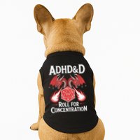 Adhd&d Adhd Roll For Concentration Doggie Tank