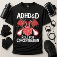 Adhd&d Adhd Roll For Concentration Performance Shirt