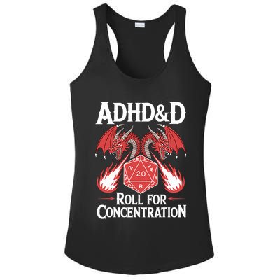 Adhd&d Adhd Roll For Concentration Ladies PosiCharge Competitor Racerback Tank