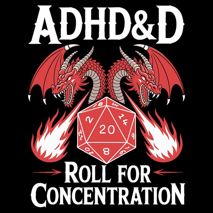 Adhd&d Adhd Roll For Concentration Premium T-Shirt