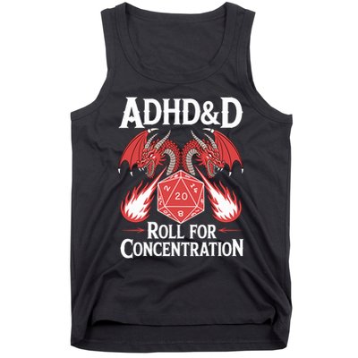 Adhd&d Adhd Roll For Concentration Tank Top