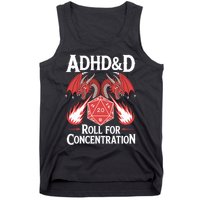 Adhd&d Adhd Roll For Concentration Tank Top