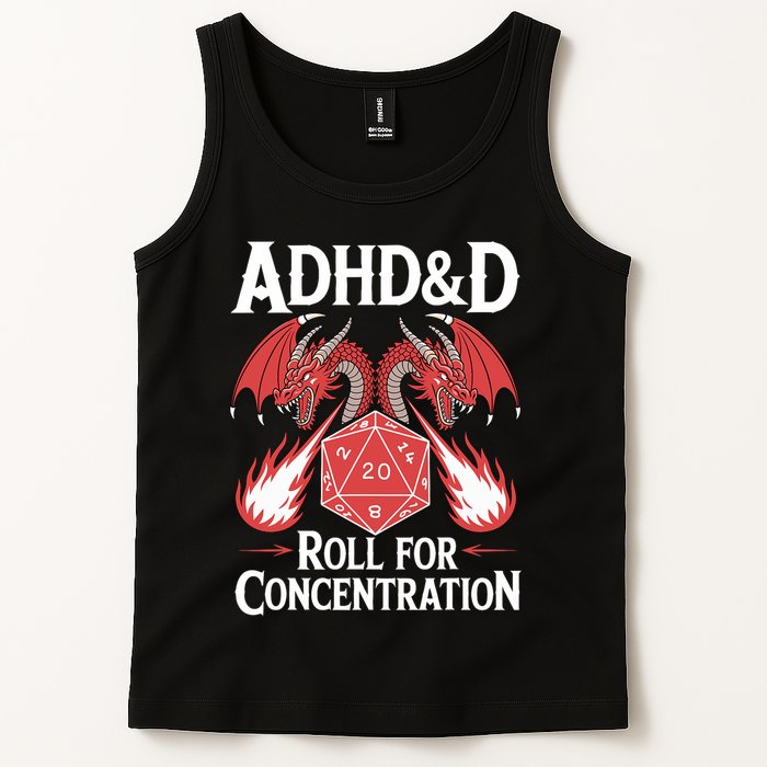 Adhd&d Adhd Roll For Concentration Tank Top