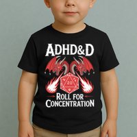 Adhd&d Adhd Roll For Concentration Toddler T-Shirt