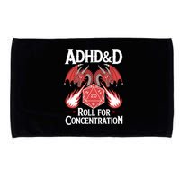 Adhd&d Adhd Roll For Concentration Microfiber Hand Towel
