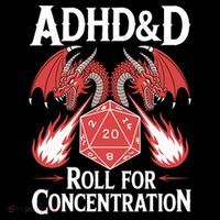 Adhd&d Adhd Roll For Concentration Short Acrylic Beanie