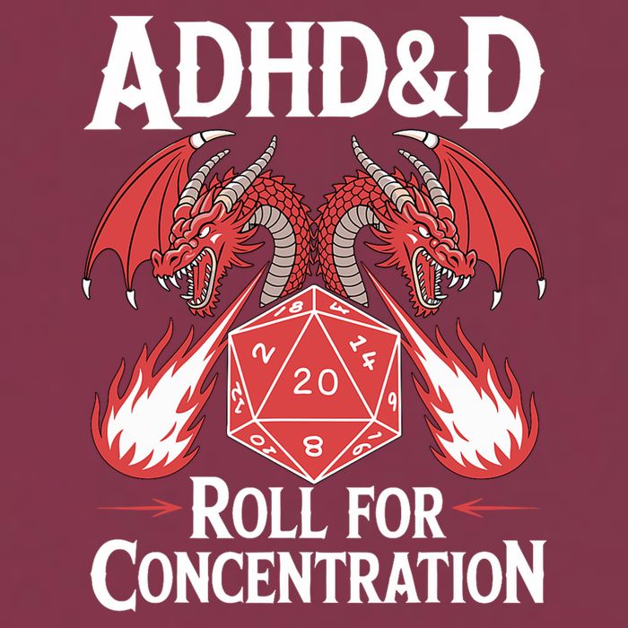 Adhd&d Adhd Roll For Concentration 16oz Travel Tumbler