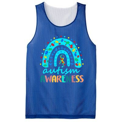 Autism Awareness Rainbow Puzzle Autism Awareness Month Mesh Reversible Basketball Jersey Tank