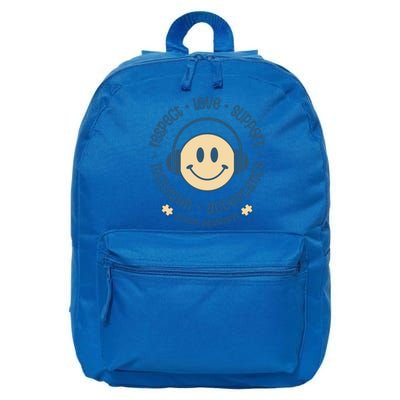 Autism Awareness Respect Love Support Inclusion Gift 16 in Basic Backpack