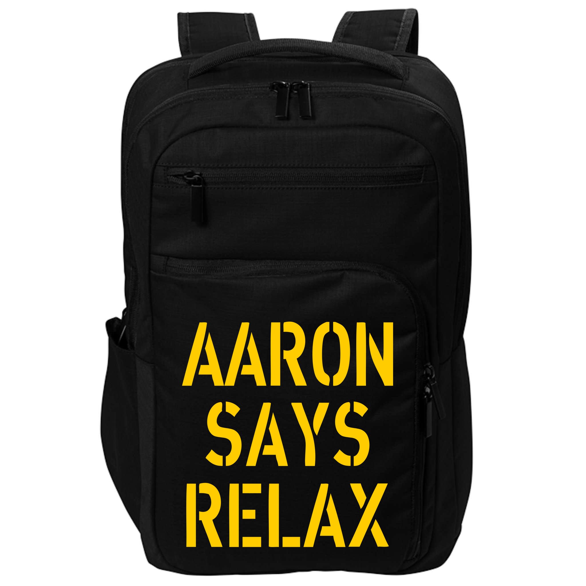 Aaron Says Relax Green Bay Football Quote Impact Tech Backpack