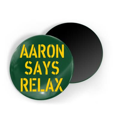 Aaron Says Relax Green Bay Football Quote Magnet