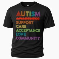 Autism Awareness Support Care Acceptance Ally Cooling Performance Crew T-Shirt