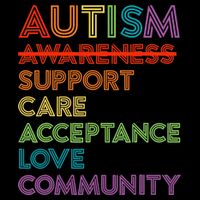 Autism Awareness Support Care Acceptance Ally Cooling Performance Crew T-Shirt