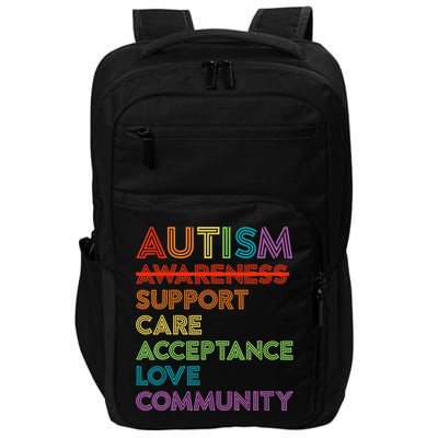 Autism Awareness Support Care Acceptance Ally Impact Tech Backpack