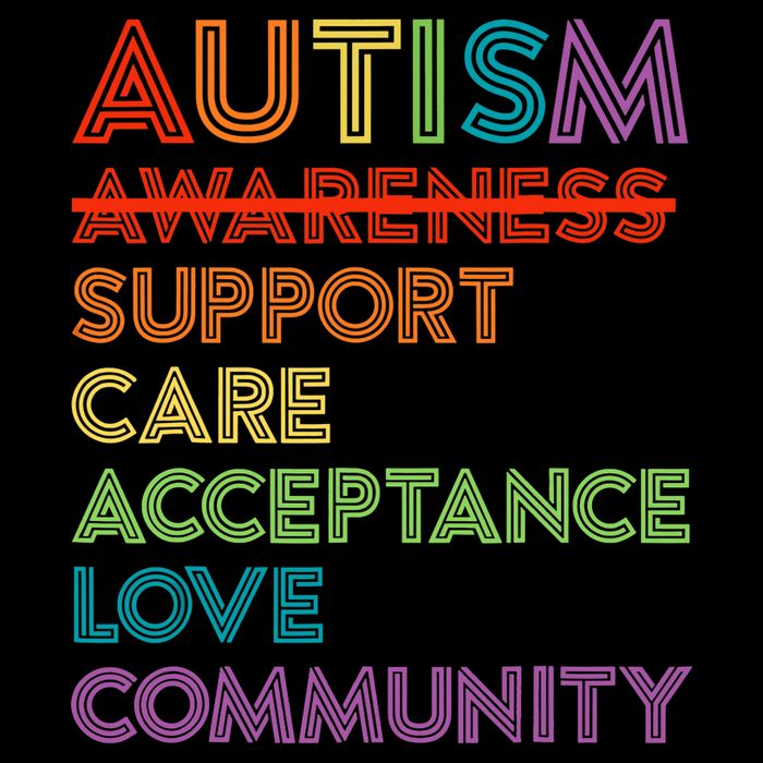 Autism Awareness Support Care Acceptance Ally Women's Crop Top Tee