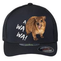 Awawa! Angry Screaming Hyrax Meme Flexfit Unipanel Trucker Cap