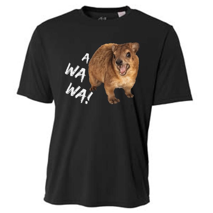 Awawa! Angry Screaming Hyrax Meme Cooling Performance Crew T-Shirt