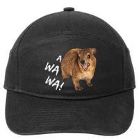 Awawa! Angry Screaming Hyrax Meme 7-Panel Snapback Hat