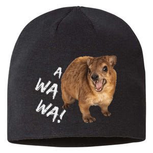 Awawa! Angry Screaming Hyrax Meme Sustainable Beanie