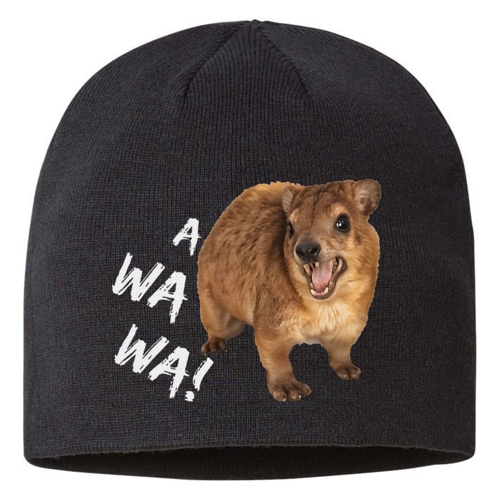 Awawa! Angry Screaming Hyrax Meme Sustainable Beanie