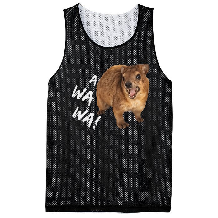 Awawa! Angry Screaming Hyrax Meme Mesh Reversible Basketball Jersey Tank