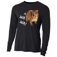 Awawa! Angry Screaming Hyrax Meme Cooling Performance Long Sleeve Crew