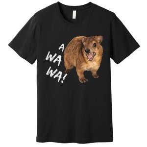 Awawa! Angry Screaming Hyrax Meme Premium T-Shirt