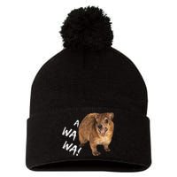 Awawa! Angry Screaming Hyrax Meme Pom Pom 12in Knit Beanie