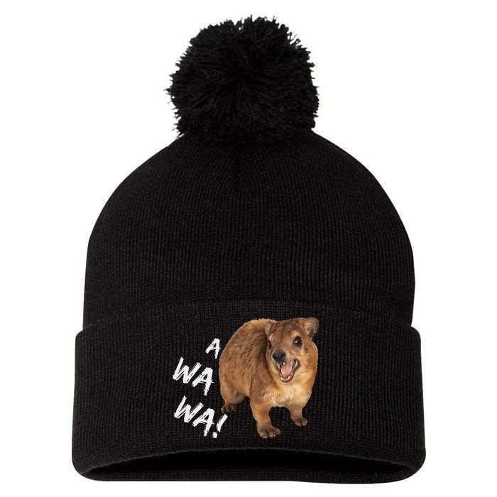 Awawa! Angry Screaming Hyrax Meme Pom Pom 12in Knit Beanie