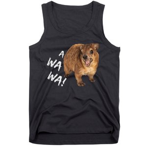 Awawa! Angry Screaming Hyrax Meme Tank Top