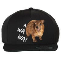 Awawa! Angry Screaming Hyrax Meme Wool Snapback Cap