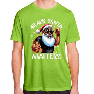 African American Santa Claus Christmas Pajama Gift Meaningful Gift Adult ChromaSoft Performance T-Shirt